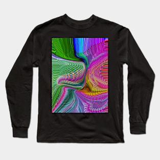 Abstract Waves  BH-053 Long Sleeve T-Shirt